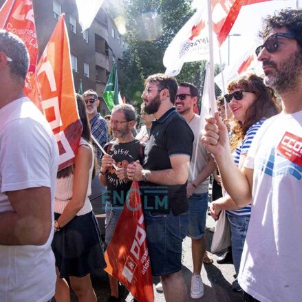 Concentración de docentes en Toledo.