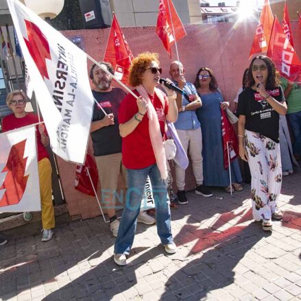 Concentración de docentes en Toledo.