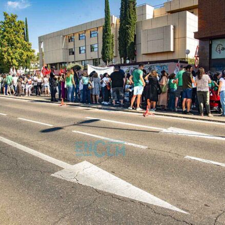 Concentración de docentes en Toledo.