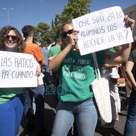 Concentración de docentes en Toledo.