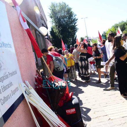 Concentración de docentes en Toledo.