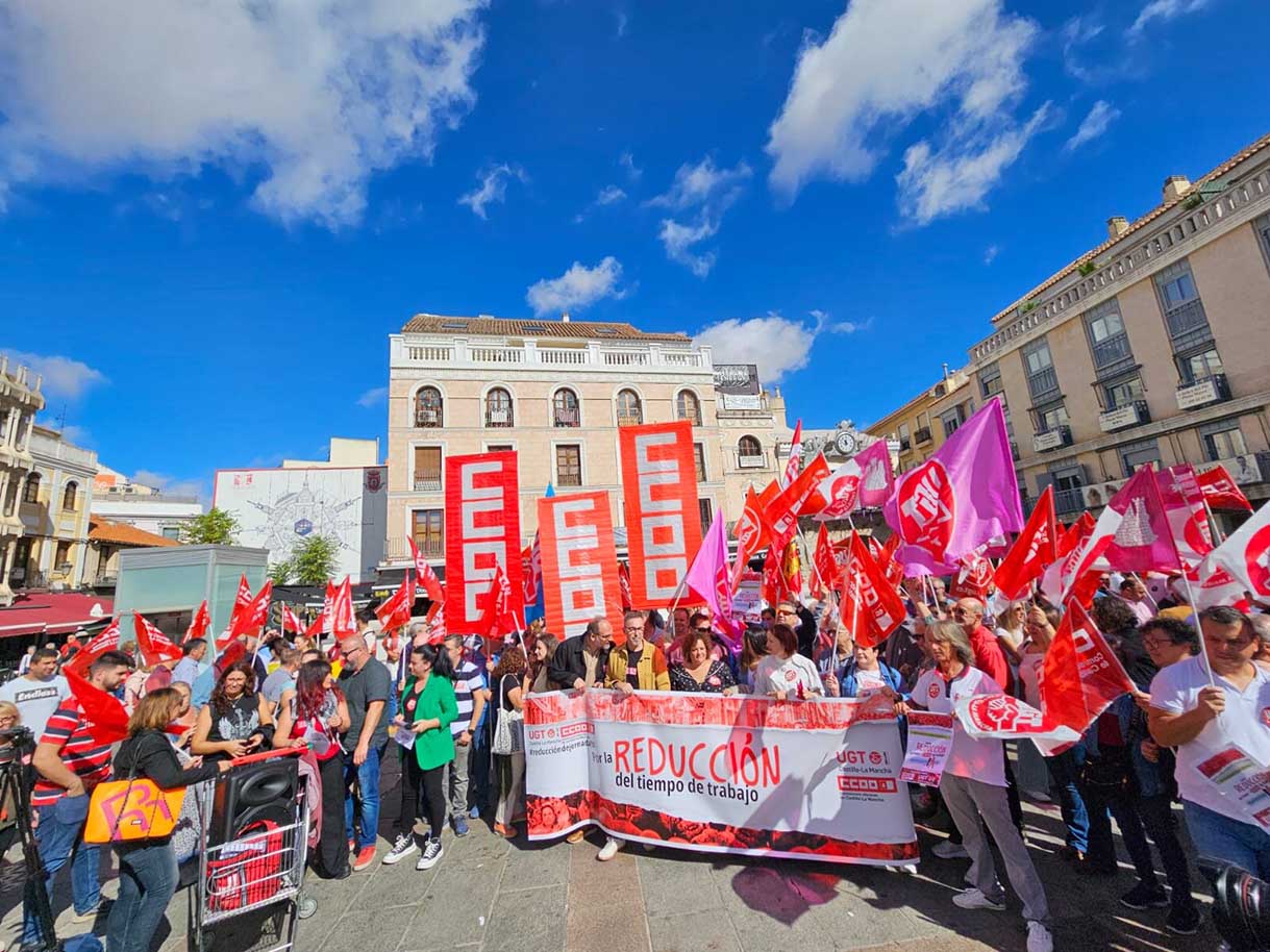 La protesta sindical, en Ciudad Real.