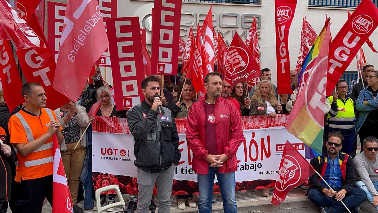 Los trabajadores, en Guadalajara.