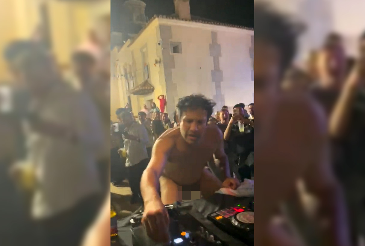 Rigo Pex, el dj que se desnudó en las fiestas de Sonseca (Toledo).