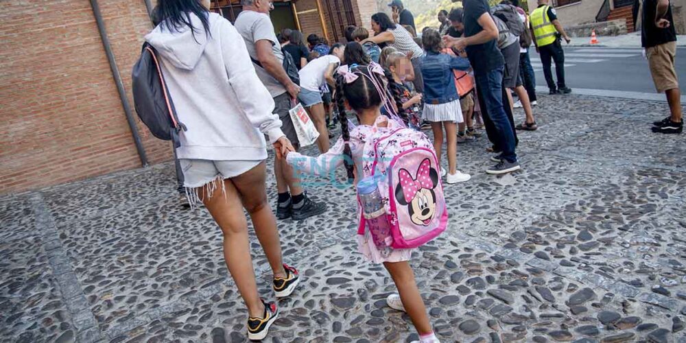 Vuelta al cole en el centro educativo San Lucas y María, de Toledo. Foto: Rebeca Arango.