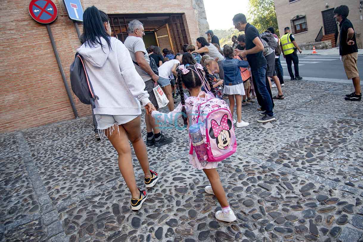 Vuelta al cole en el centro educativo San Lucas y María, de Toledo. Foto: Rebeca Arango.