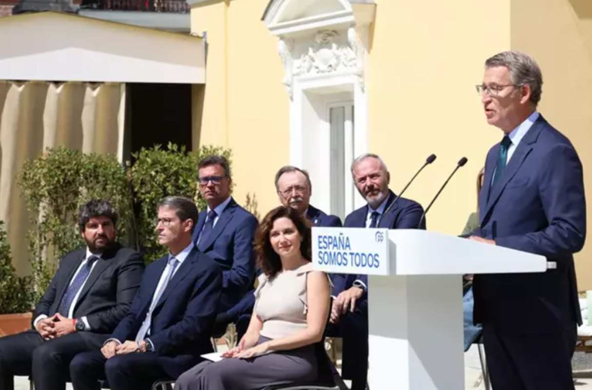 El presidente del PP, Alberto Núñez Feijóo.