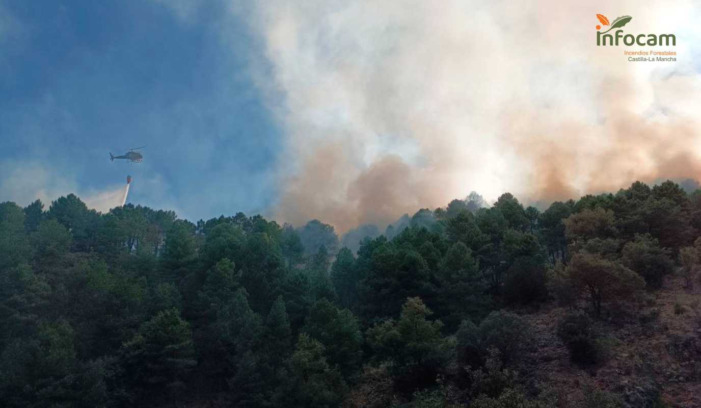 Incendio en Cortijo de Tortas, pedanía de Paterna del Madera.