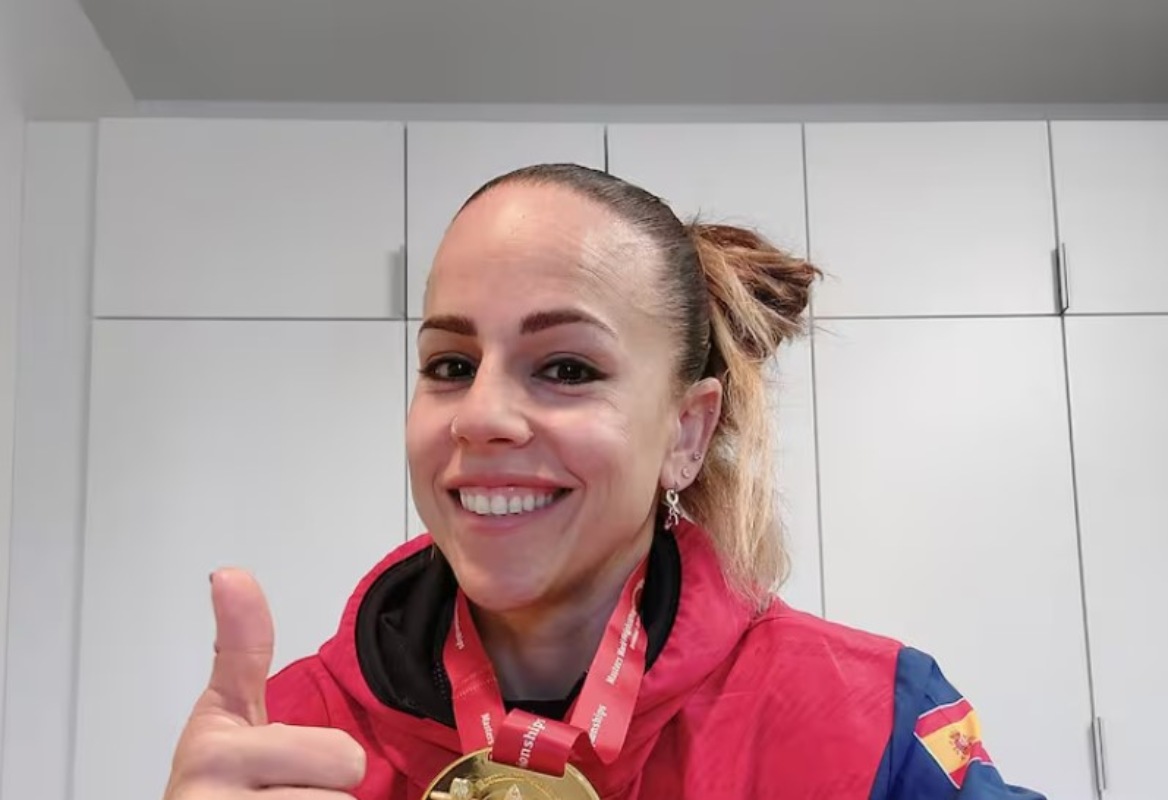 Miriam Rivilla, campeona mundial máster de halterofilia.