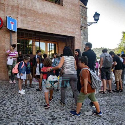 Vuelta al cole en el centro educativo San Lucas y María, de Toledo. Foto: Rebeca Arango.