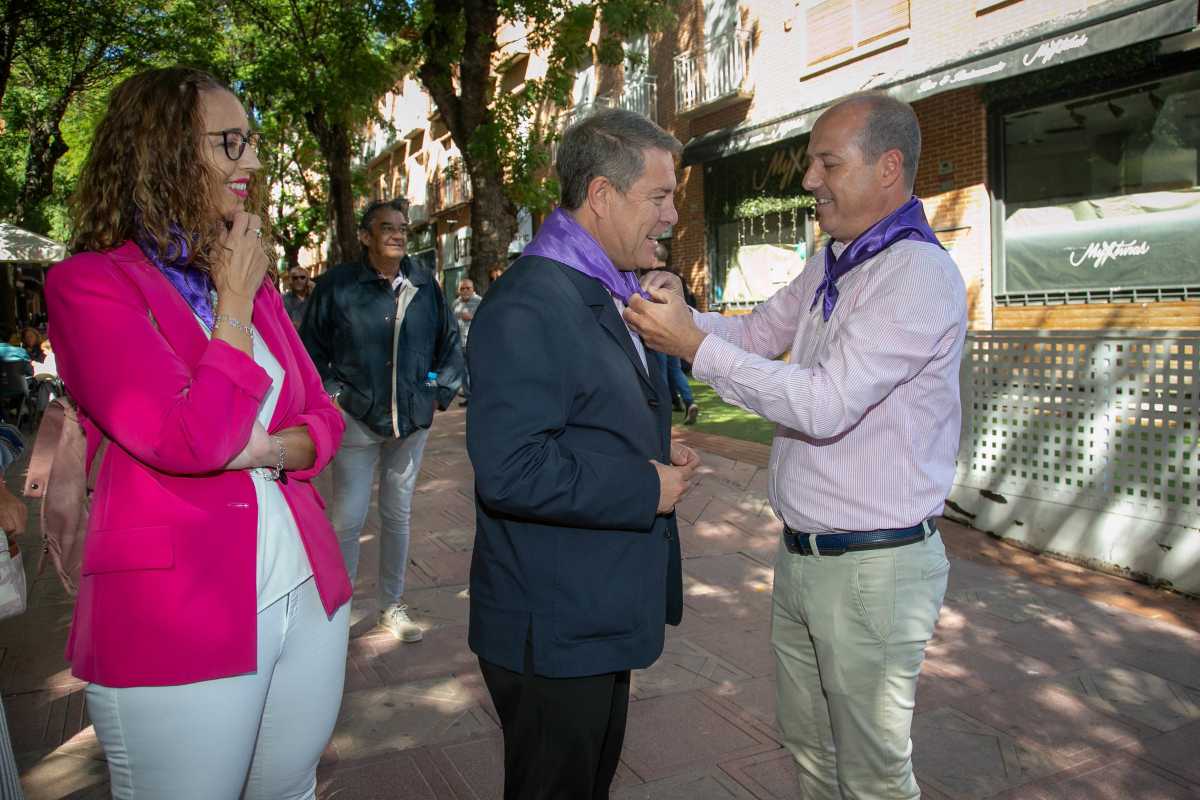 Sara Simón, Emiliano García-Page y Alberto Rojo.