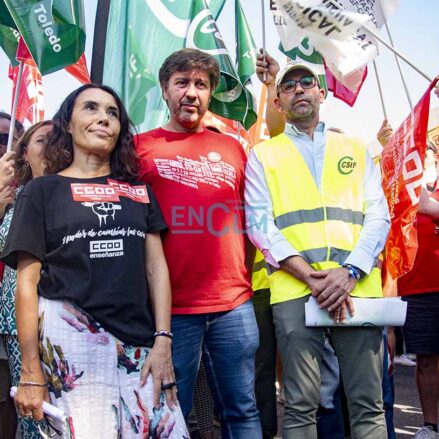 Concentración de docentes en Toledo.