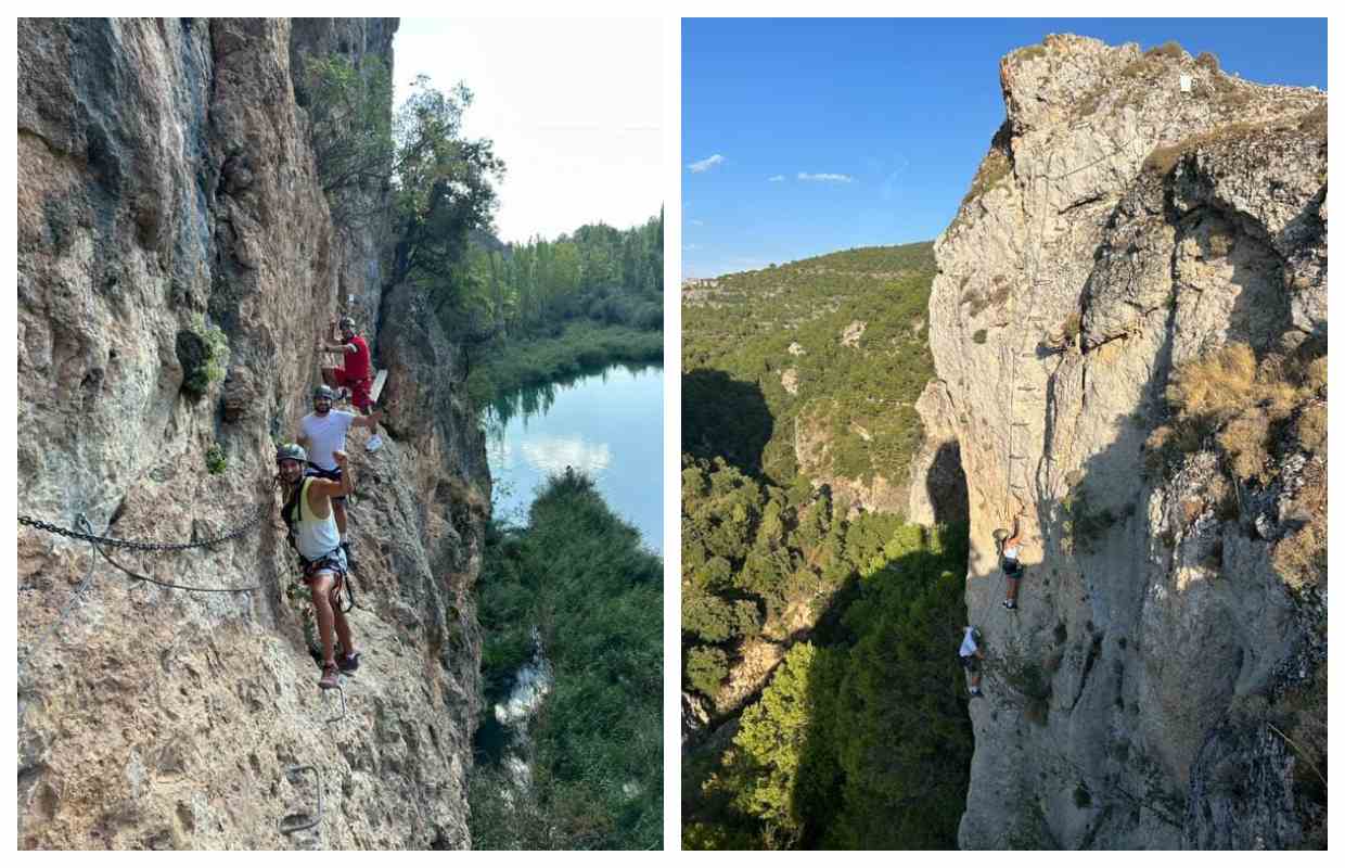 Imagen de la vía ferrata del Ventano del Diablo.