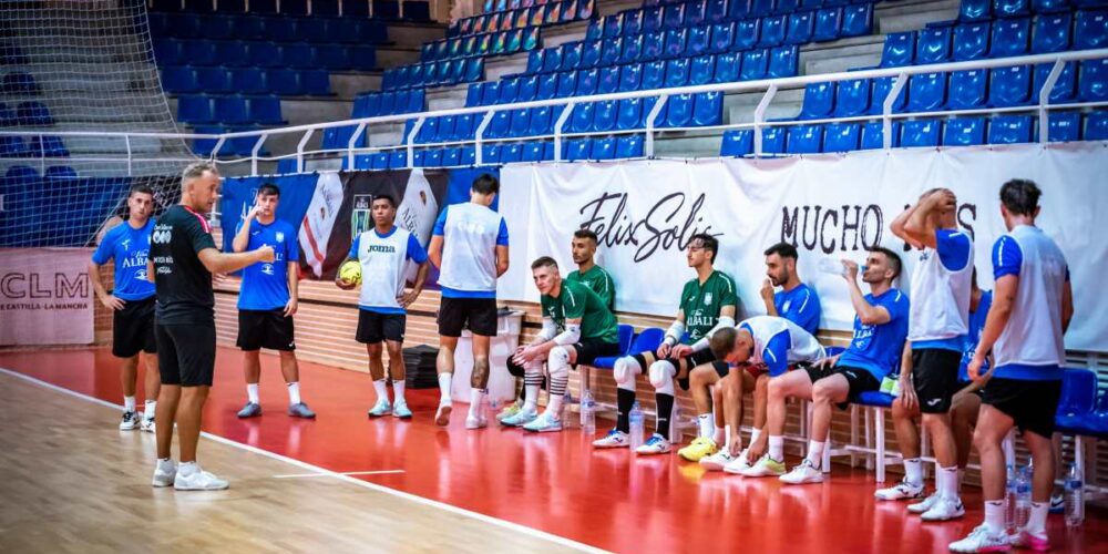 Entrenamiento del Viña Albali Valdepeñas de esta temporada. Foto: Viña Albali Valdepeñas.