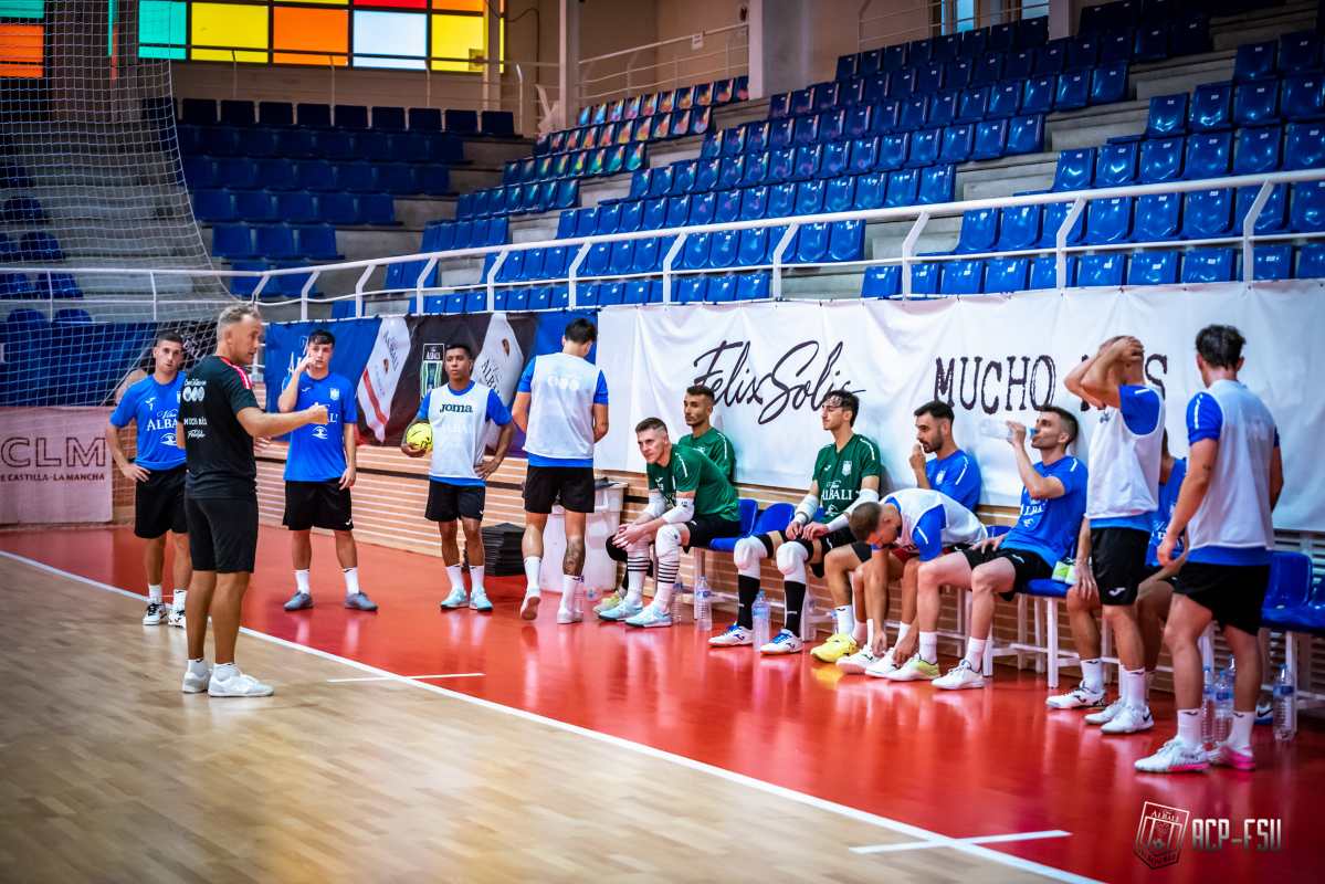 Entrenamiento del Viña Albali Valdepeñas de esta temporada. Foto: Viña Albali Valdepeñas.