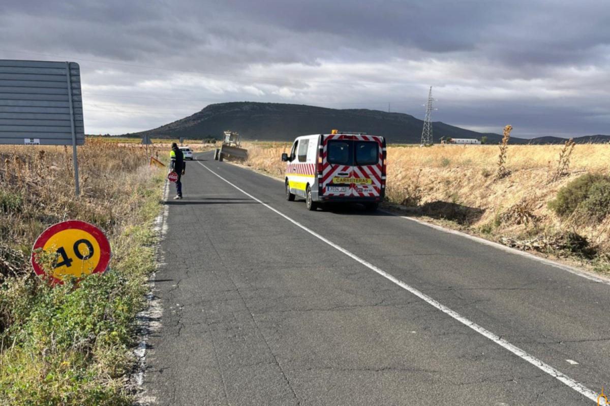 Arrancan las obras de la carretera que une Herencia con Villarta de San Juan