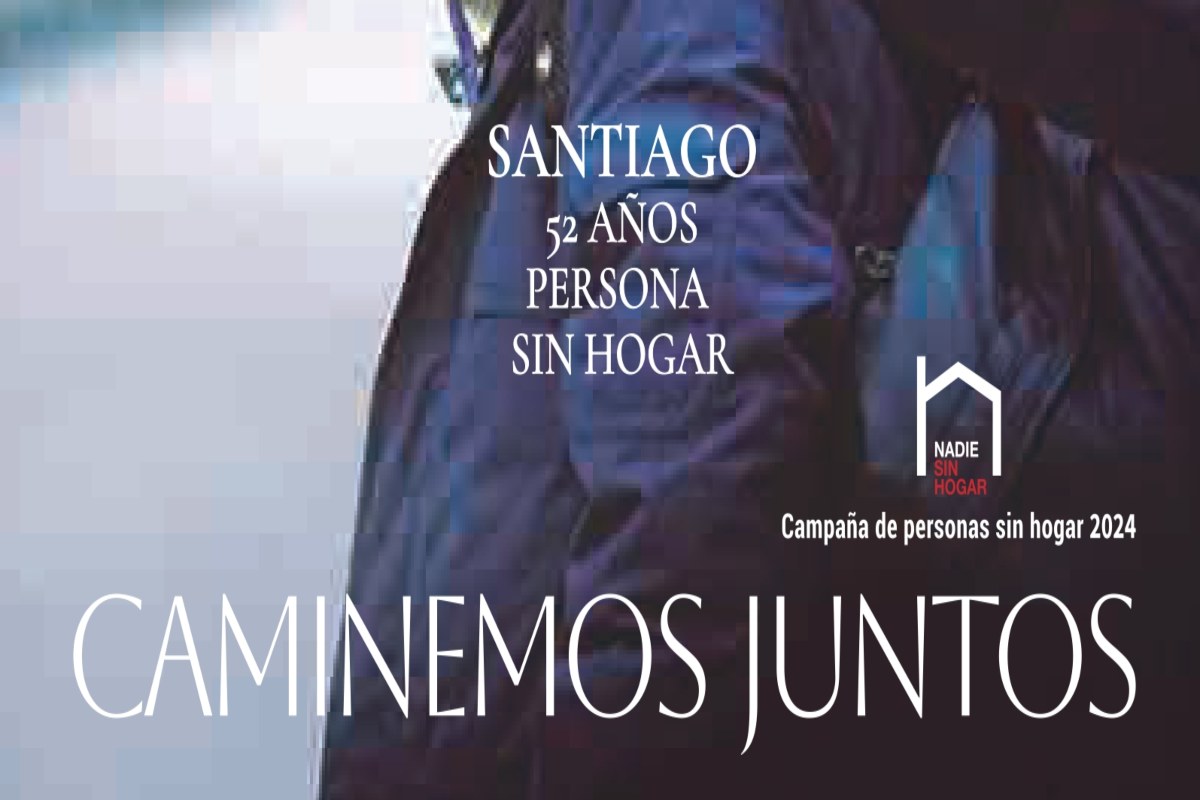 cartel Campaña Caminemos Juntos de Cáritas