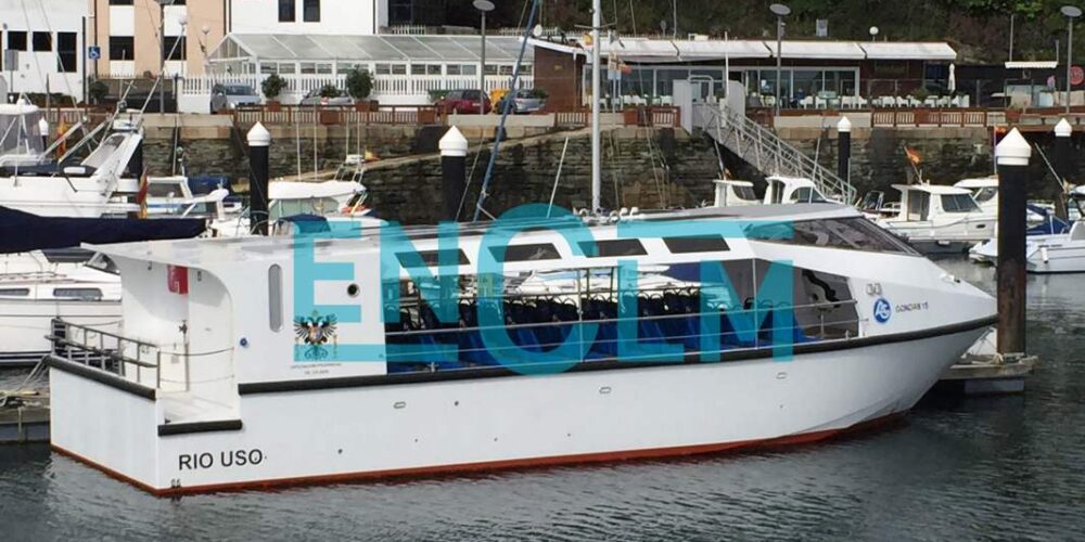 El barco de Ciudad de Vascos, en el astillero.