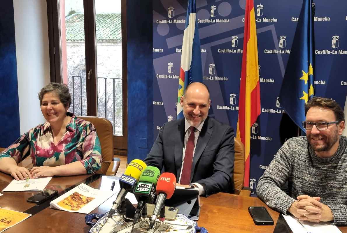 El delegado de la Junta en Talavera, David Gómez, en la presentación de la Muestra de la Castaña.