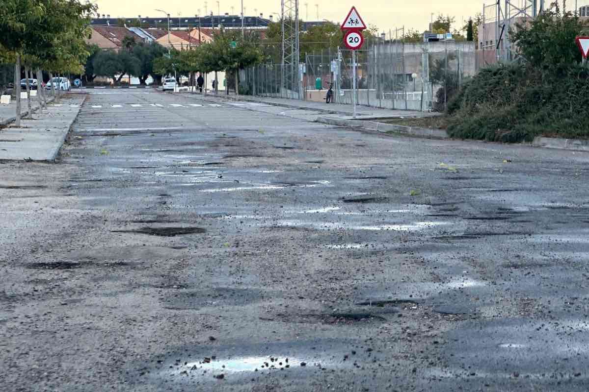 Calle cercana al cementerio de Talavera / Foto: PSOE de Talavera