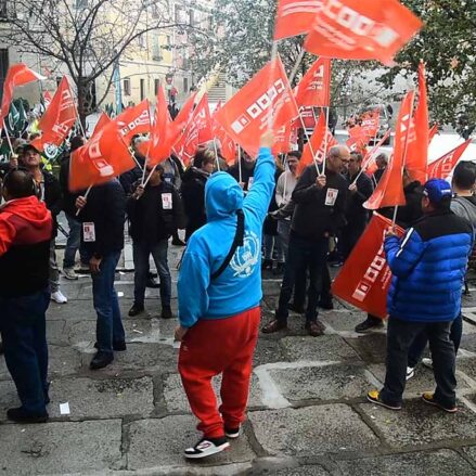 Concentración de conductores en Toledo. Foto: Rebeca Arango.