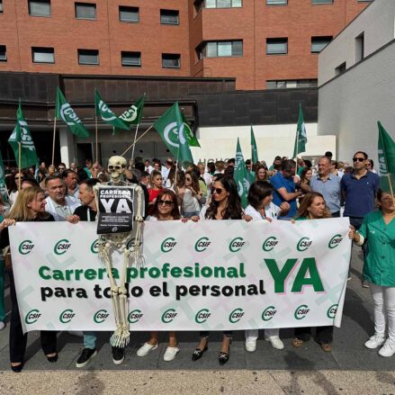 Concentración en el Hospital de Ciudad Real.