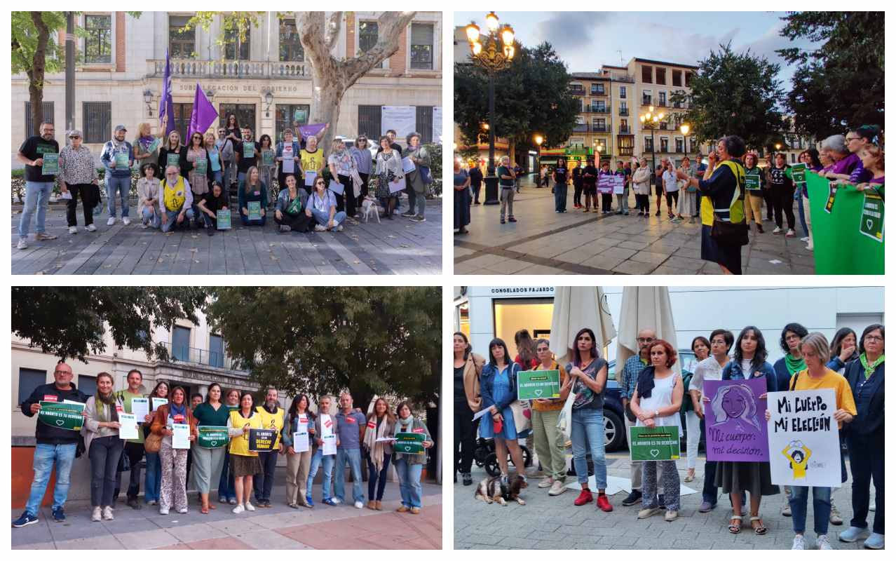 Concentraciones en Guadalajara, Toledo, Cuenca y Ciudad Real.