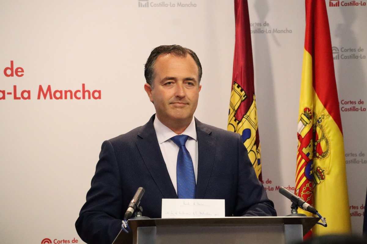 El presidente del grupo parlamentario Vox en las Cortes de Castilla-La Mancha, David Moreno.