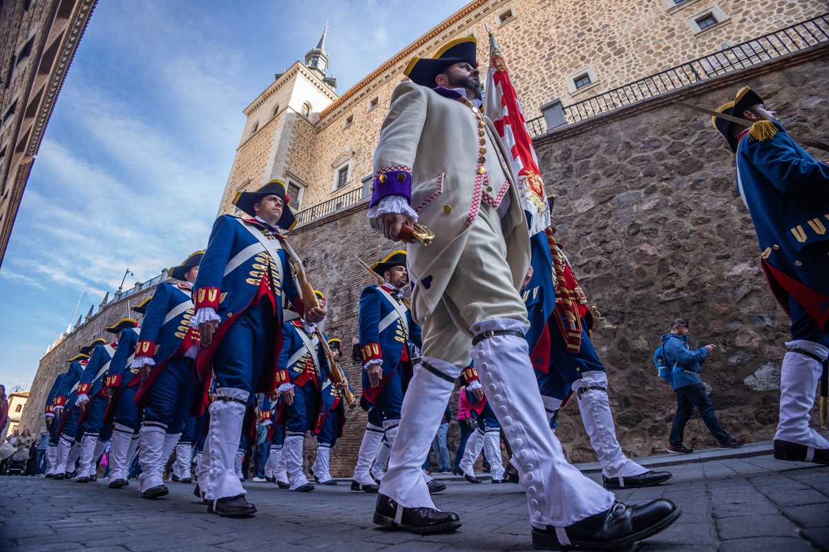 El regimiento de infantería 'Inmemorial del Rey número 1', en Toledo. Foto: EFE/Ángeles Visdómine.