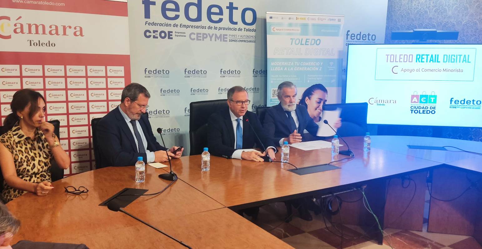 Rueda de prensa para dar a conocer 'Toledo Retail Digital':.