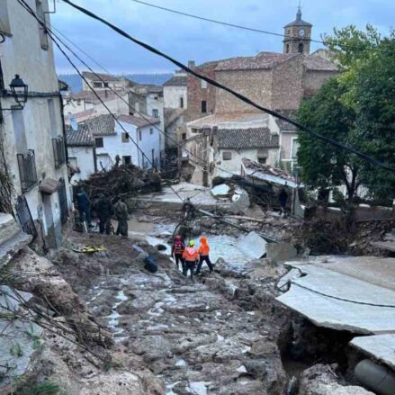 Riadas en Letur. Foto: @MeteoHellin.