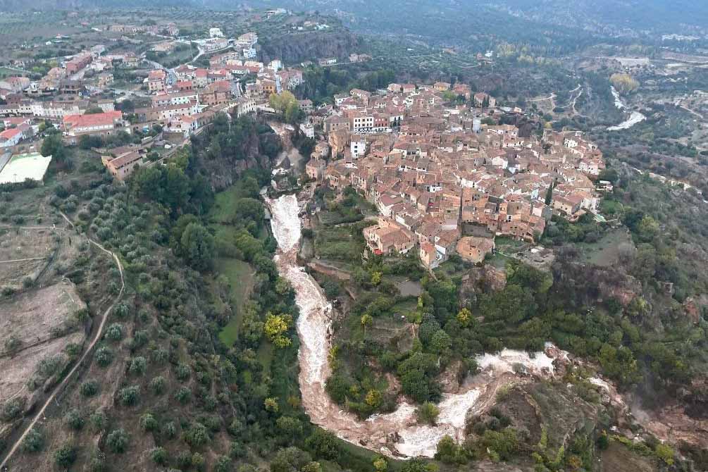 Vista aérea de Letur.