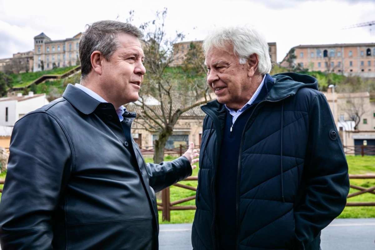 González y Page, el día que comieron juntos en Toledo el pasado mes de marzo.