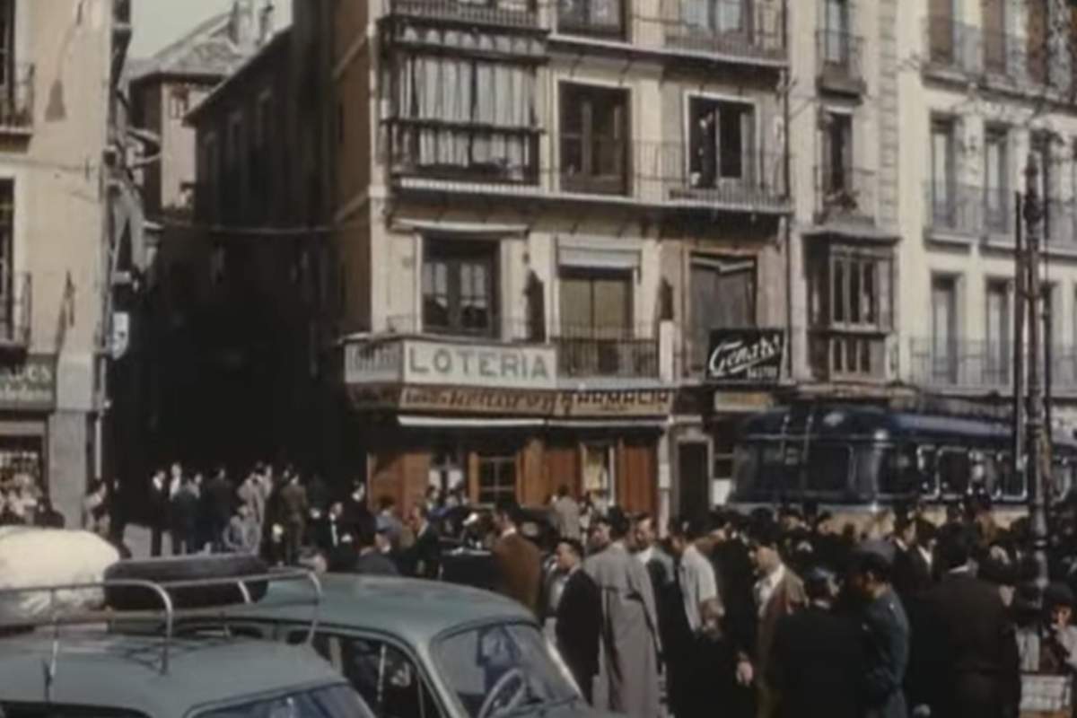 Imagen recogida del vídeo en la que se aprecia una parte de la plaza de Zocodover.