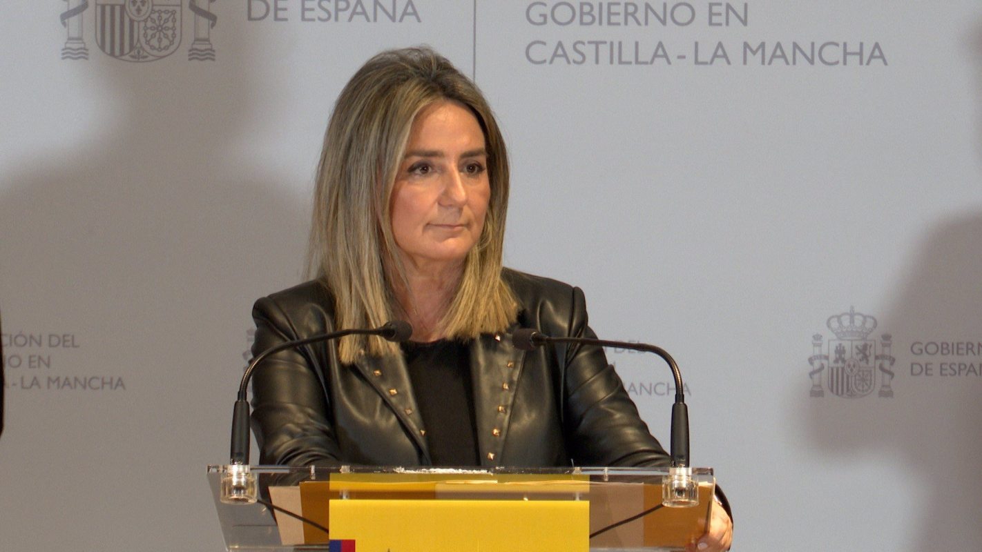 La delegada del Gobierno en Castilla-La Mancha, Milagros Tolón, en la presentación de la carrera solidaria por Marsodeto.