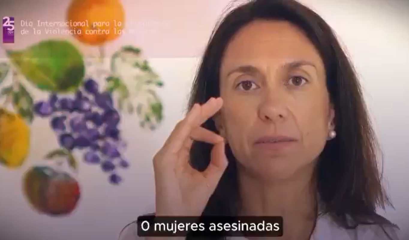 Imagen de la vídeo que ha compartido Page en el Día de la Eliminación de la Violencia contra las Mujeres.