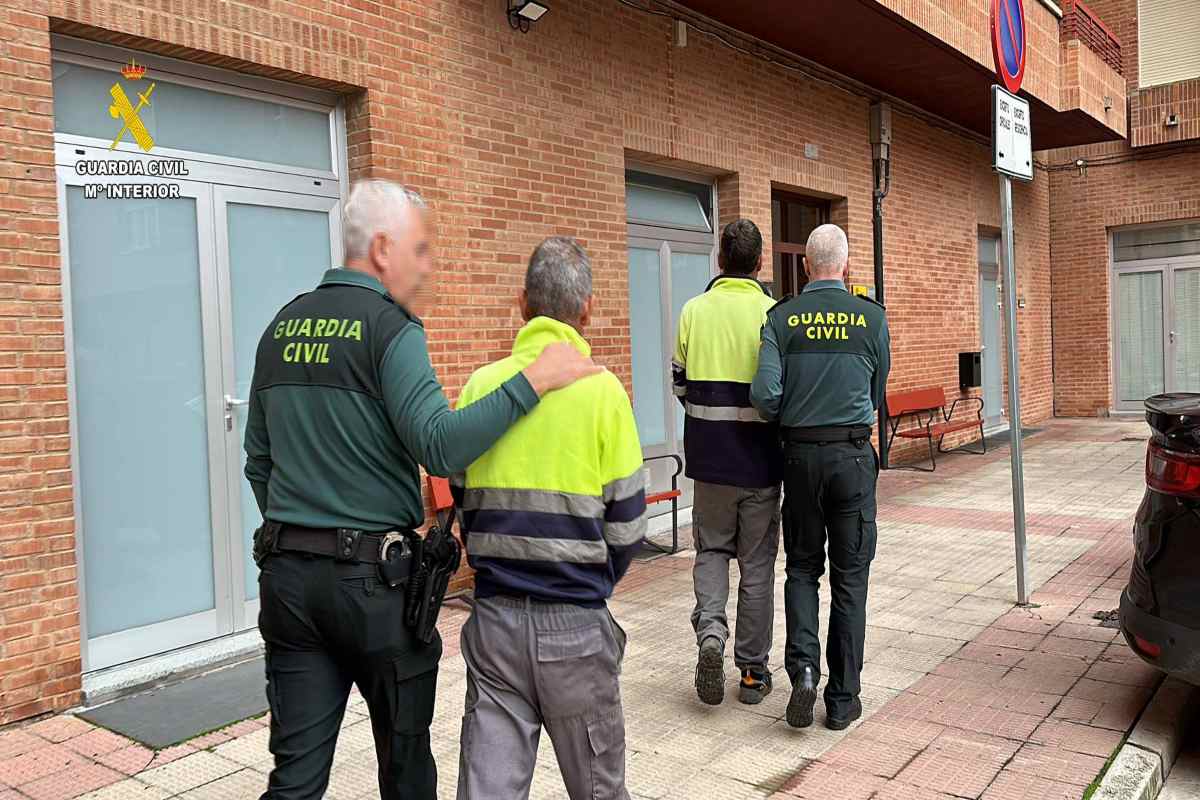 La Guardia Civil detiene en Logroño a cuatro trabajadores de una empresa en Guadalajara por robo de cable de cobre