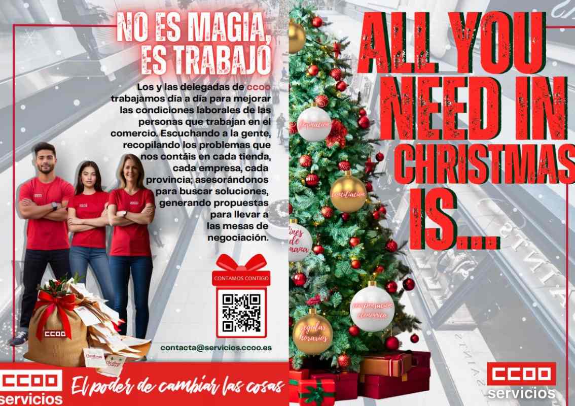 “All you need in Christmas is…”, campaña de CCOO.