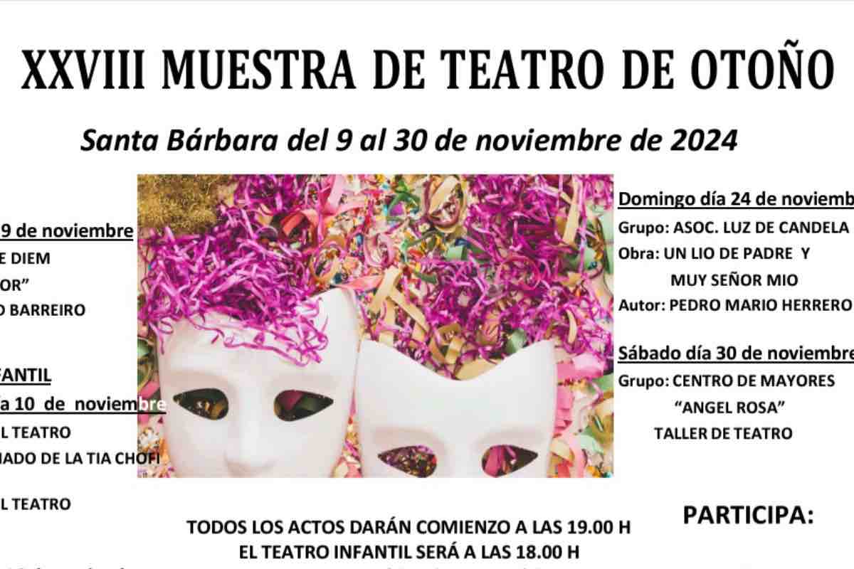 XXVIII Muestra de Teatro de Otoño