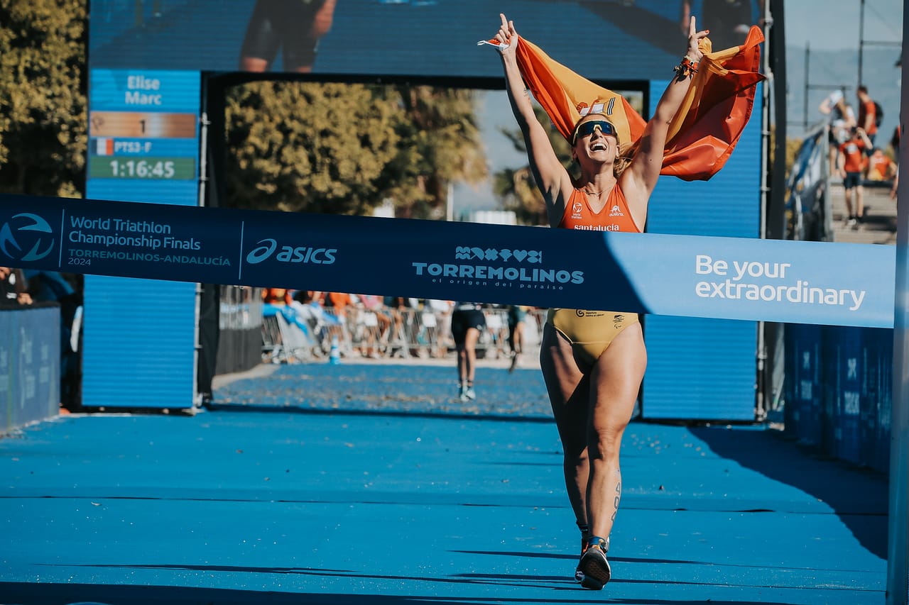 Marta Francés en su victoria en el Campeonato del Mundo