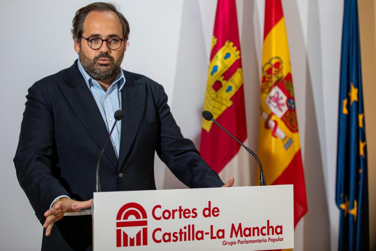 Paco Núñez, durante la rueda de prensa que ha hado hoy miércoles en Toledo.