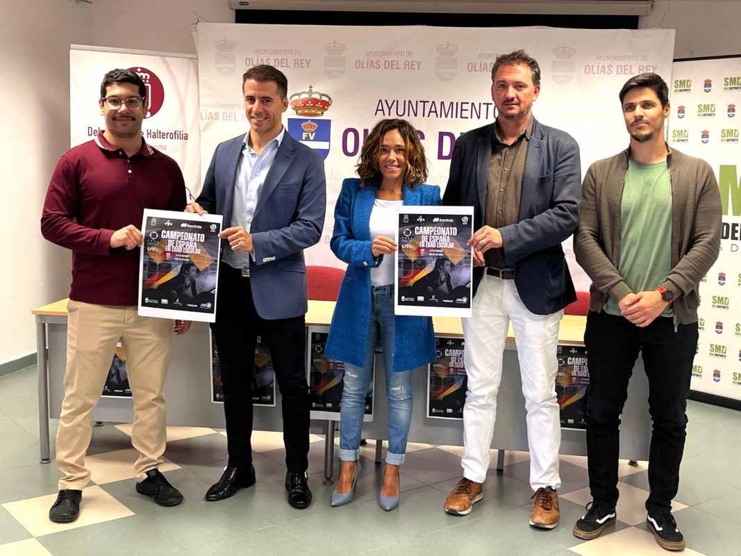 Presentación del Campeonato de España sub-17 de halterofilia en Olías del Rey,