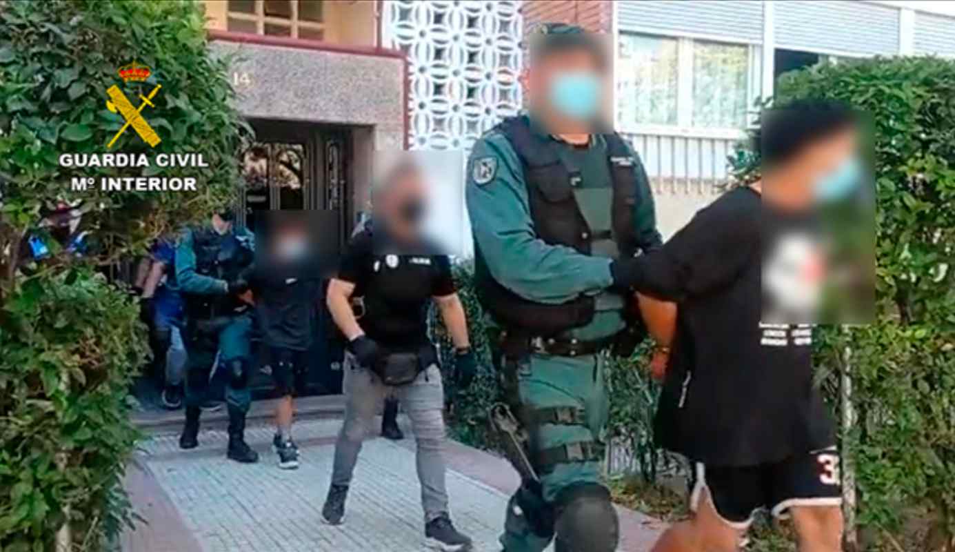 Operación de la Guardia Civil contra una banda latina en Guadalajara.