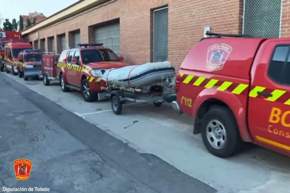 Bomberos de la Diputación de Toledo se desplazan a Valencia.