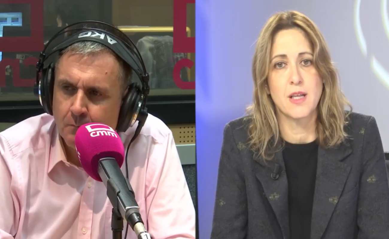 Cristina Maestre en el programa A pie de Campo de Castilla-La Mancha Media que dirige Jorge Jaramillo.