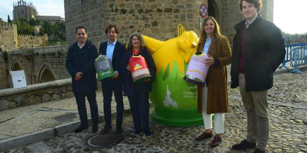 Presentación de la campaña de recogida de vidrio con personajes de Disney. Foto: Rebeca Arango.