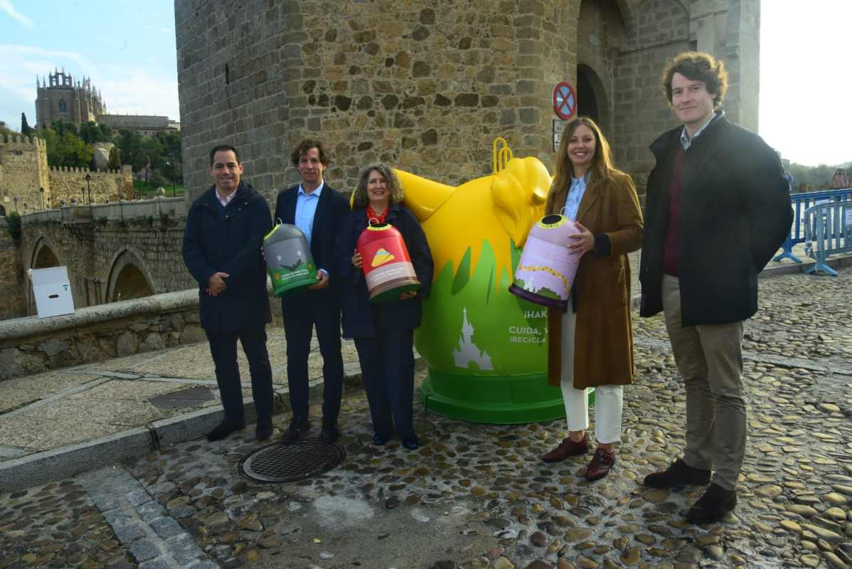 Presentación de la campaña de recogida de vidrio con personajes de Disney. Foto: Rebeca Arango.