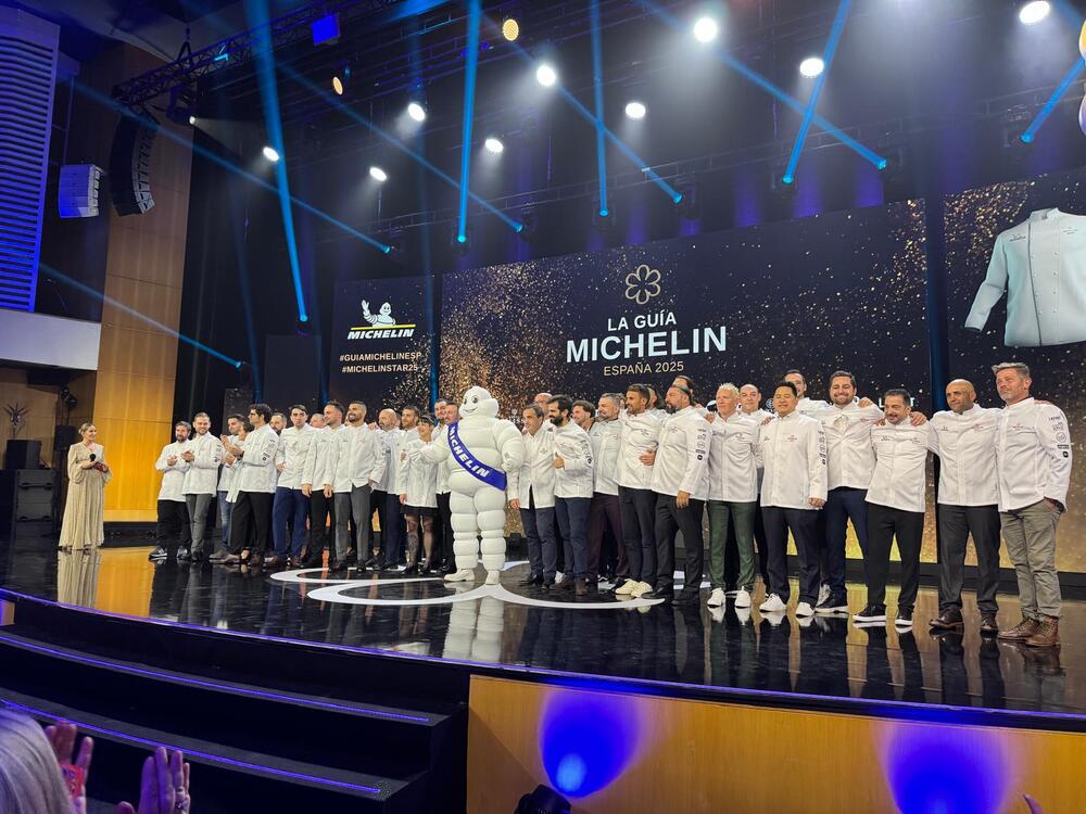 Foto de familia de la gala Michelin.