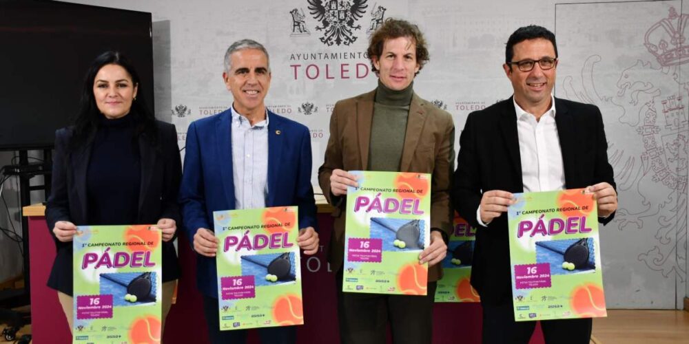 El Regional de pádel de Fecam fue presentado en el Ayuntamiento de Toledo.