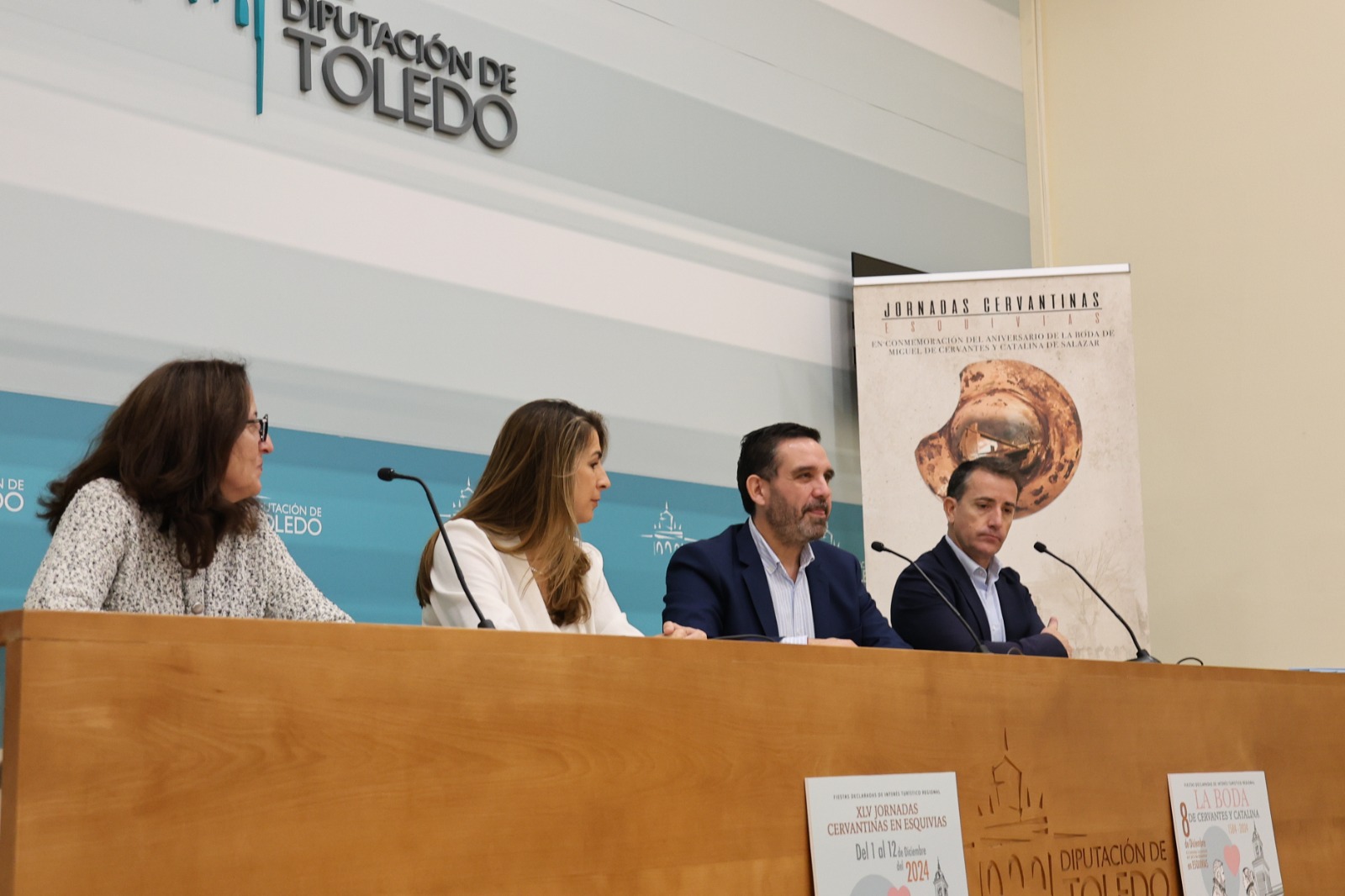 Romera presentó las Jornadas Cervantinas de Esquivias.